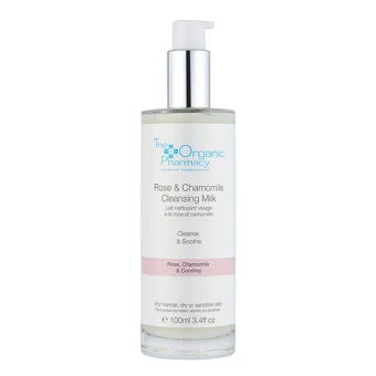 The Organic Pharmacy Rose & Chamomile Cleansing Milk 100 Ml 1 The Organic Pharmacy Rose & Chamomile Cleansing Milk 100 Ml