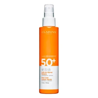 CLARINS Lait-en-Spray Solaire Corps UVB/UVA 50+ 150 Ml 1 CLARINS Lait-en-Spray Solaire Corps UVB/UVA 50+ 150 Ml
