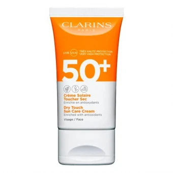 CLARINS Crème Solaire Toucher Sec Visage UVB/UVA 50+ 50 Ml 1 CLARINS Crème Solaire Toucher Sec Visage UVB/UVA 50+ 50 Ml